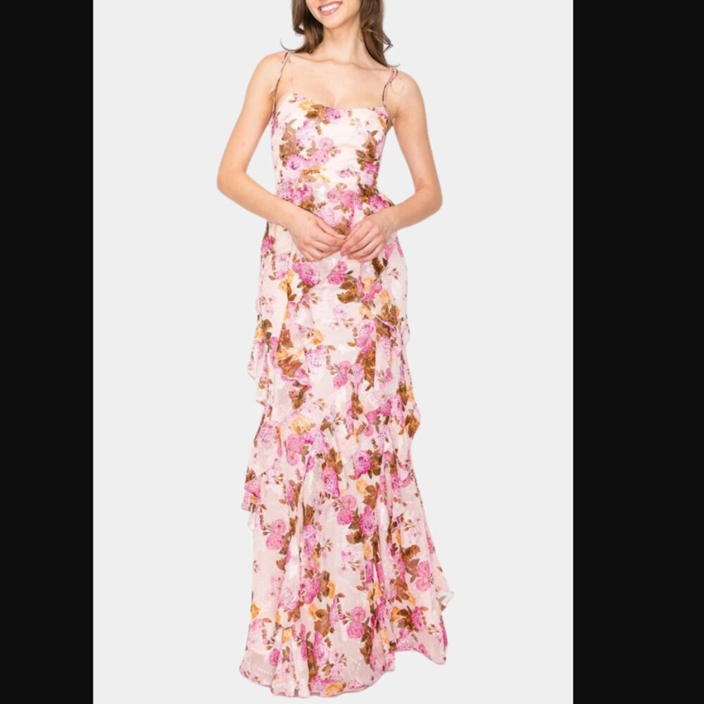 Pink Floral Dress